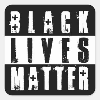BLACK LIVES MATTER SQUARE STICKER