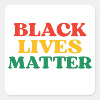 Black Lives Matter Square Sticker