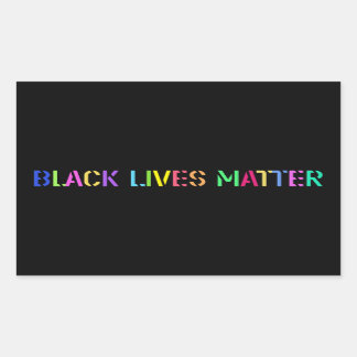 Black Lives Matter Stencil 02 Uprising Multi Style Rectangular Sticker
