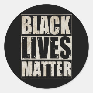 Black Lives Matter tee Classic Round Sticker