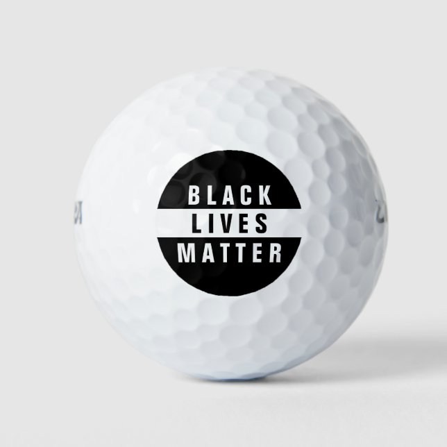Black Lives Matter Two-Tone Golf Balls (Front)