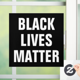 Black Lives Matter Window Cling