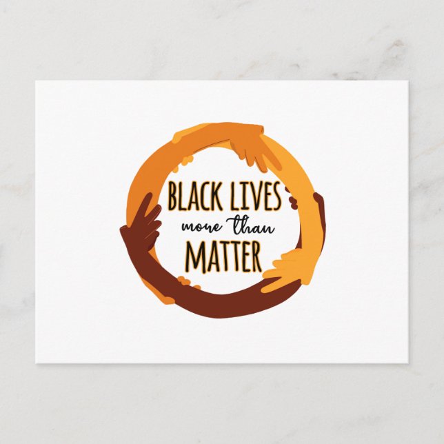 Black Lives More Than Matter Postcard (Front)