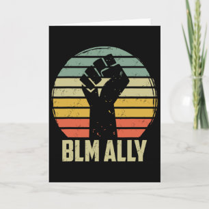 Black Lives Problem Ally Shirt Cool Retro Black Pr Card