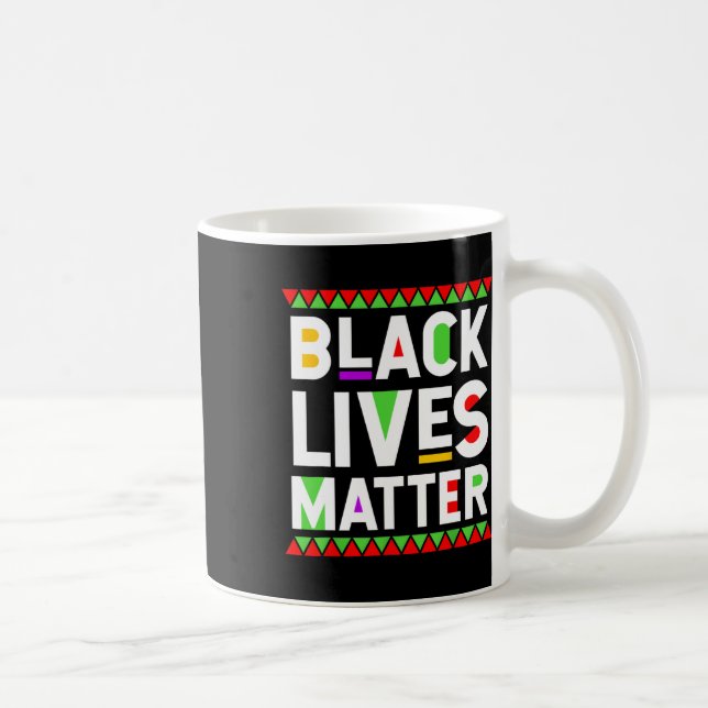 Black Lives Problem Black History Month Celebratio Coffee Mug (Right)