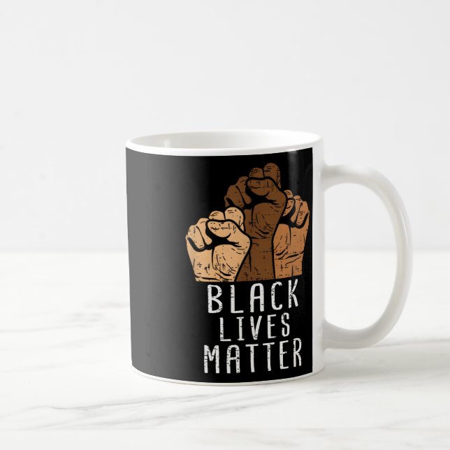 Black Lives Problem Blm Human Rights Black History Coffee Mug (Right)