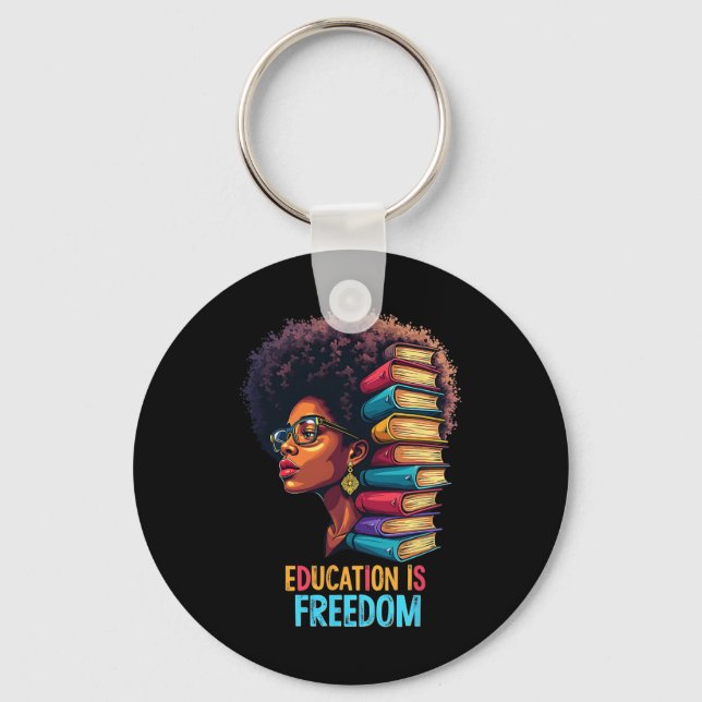 Black Lives Problem Blm Human Rights Black History Key Ring (Front)