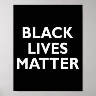 Black Lives Problem Blm Human Rights Black History Poster