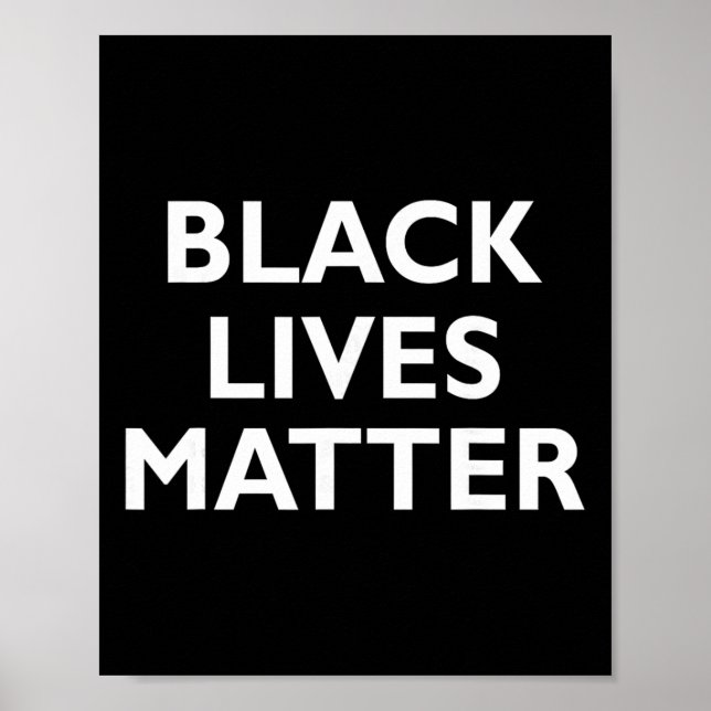 Black Lives Problem Blm Human Rights Black History Poster (Front)