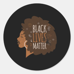 Black Lives Problem Blm, Social Justice Tee For Ac Classic Round Sticker