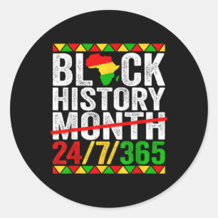 Black Lives Problem - Cool Black History Month _2 Classic Round Sticker