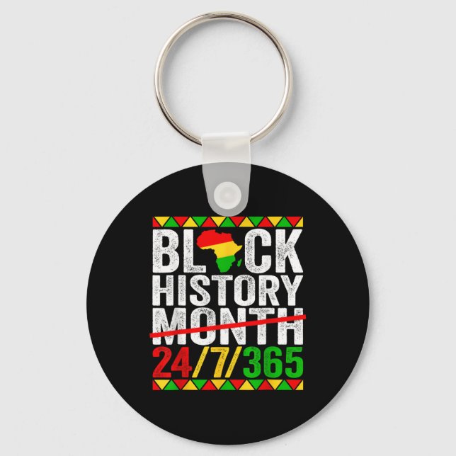 Black Lives Problem - Cool Black History Month _2  Key Ring (Front)