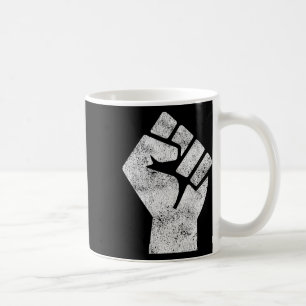 Black Lives Problem Fist Social Justice Black Powe Coffee Mug