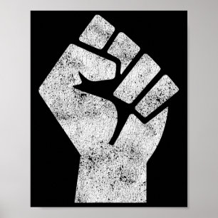 Black Lives Problem Fist Social Justice Black Powe Poster