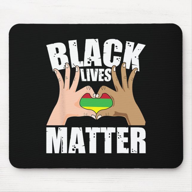 Black Lives Problem History Equality African Ameri Mouse Mat (Front)
