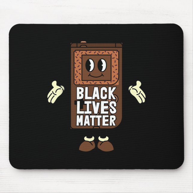 Black Lives Problem Video-game Black History Gamin Mouse Mat (Front)