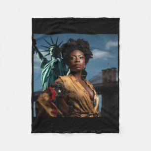 Black Lives Sticker Fleece Blanket