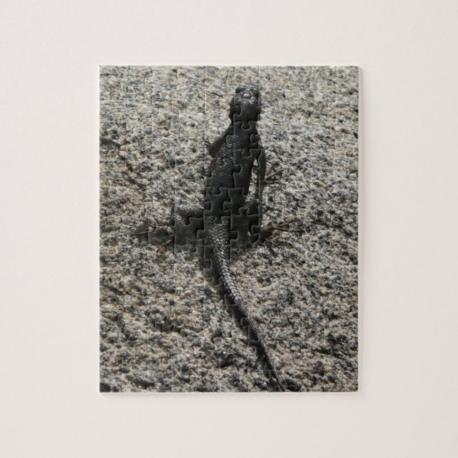 Black Lizard Jigsaw Puzzle (Vertical)
