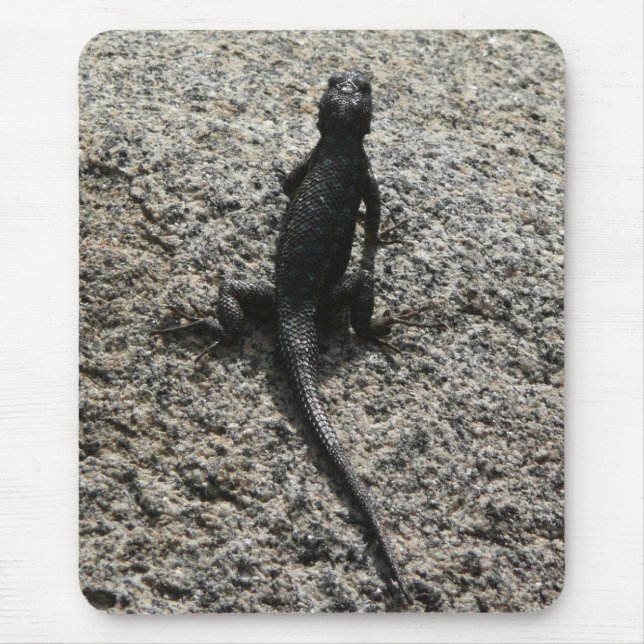 Black Lizard Mouse Mat (Front)