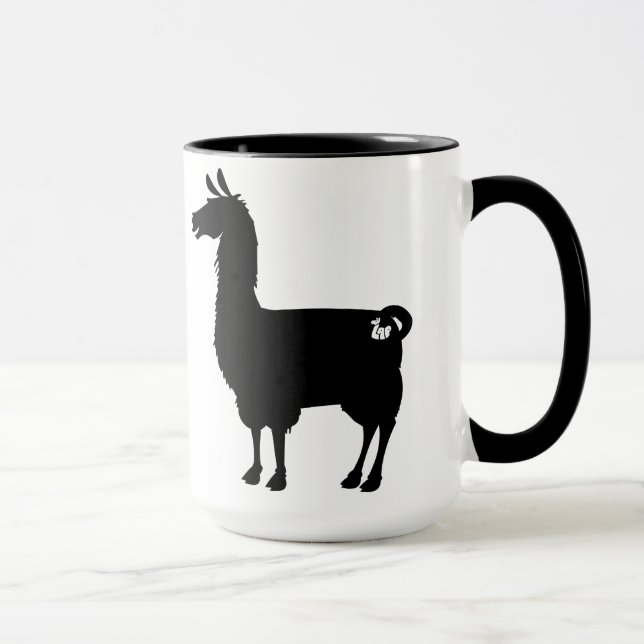 Black Llama Mug (Right)