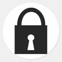 black lock icon