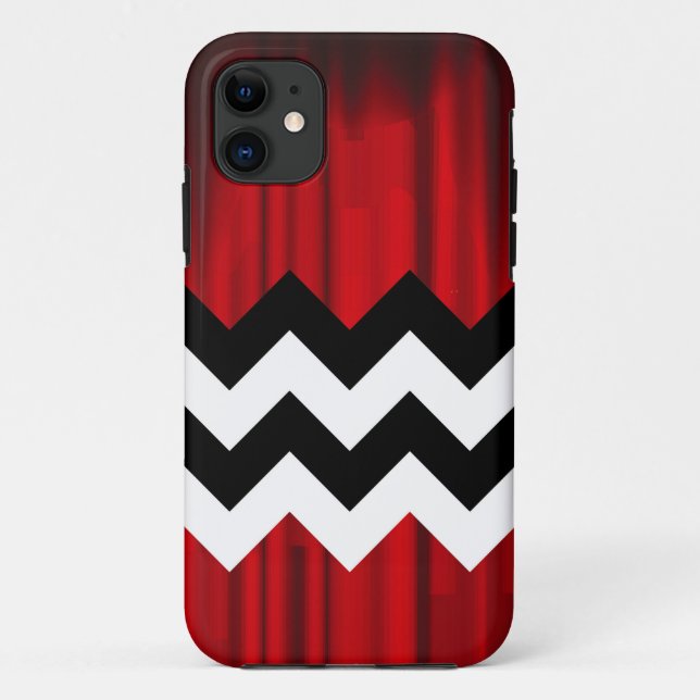 black lodge chevron Case-Mate iPhone case (Back)