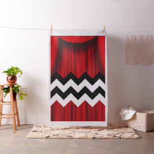 black lodge chevron fabric