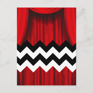 black lodge chevron postcard