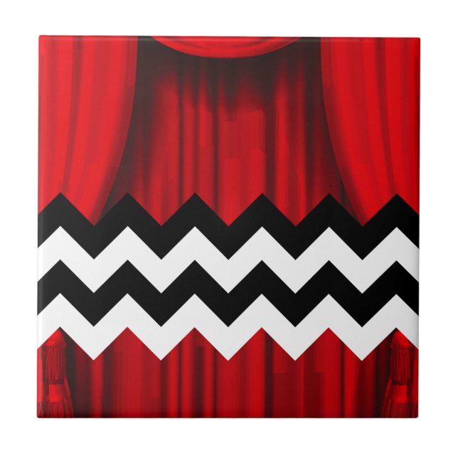 black lodge chevron tile (Front)