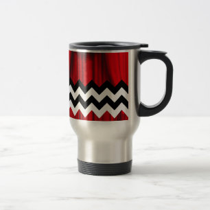 black lodge chevron travel mug
