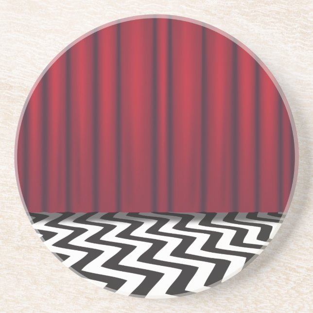 Black Lodge Red Room Coaster (Front)