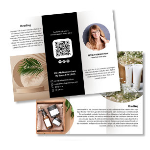 Black Logo or Photo Business Brochure