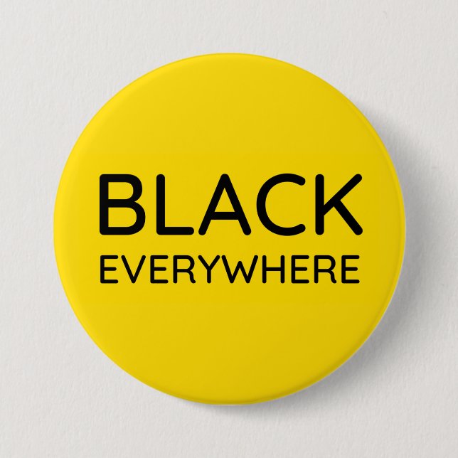 Black Long Beach Button - Large (3") (Front)