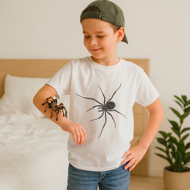 Black Long Leg Spider Creepy Arachnid T-Shirt (Creator Uploaded)