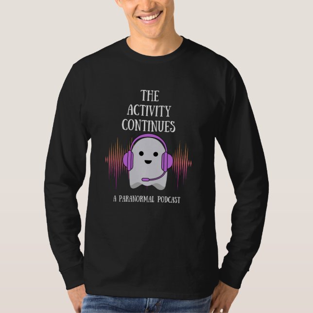 Black, long sleeved, just logo, season 6 T-Shirt (Front)