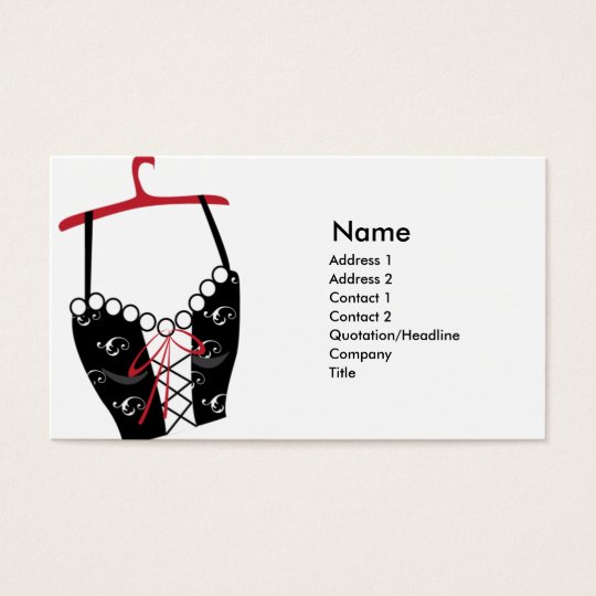 Black Longlinebra - Business Business Card