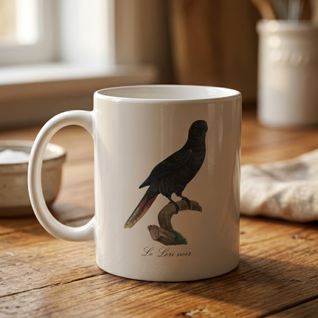 Black Lory or Red-Quilled Lory, Chalcopsitta atra Coffee Mug (Black Lory or Red-Quilled Lory, Chalcopsitta atra. Coffee Mug)