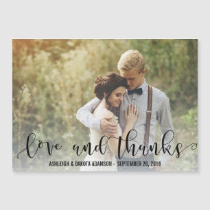 Black Love And Thanks Script   Personalised Photo