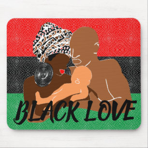 Black Love Brown Love Black Family Mouse Mat