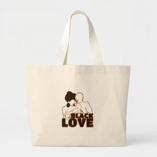 Black Love Brown Love Large Tote Bag