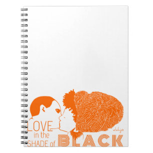 BLACK LOVE in ORANGE Notebook