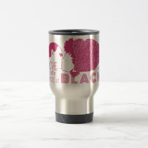 BLACK LOVE in PINK Travel Mug