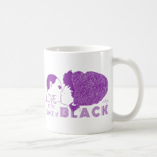 BLACK LOVE in PURPLE Coffee Mug