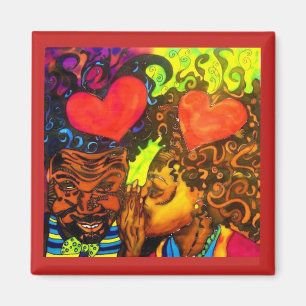 Black Love Poster Magnet