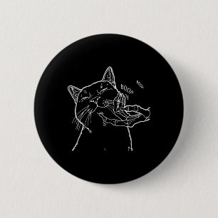 Black Lover Skeleton Hand Boop Funny Halloween 202 6 Cm Round Badge