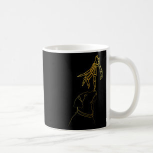 Black Lover Skeleton Hand Funny Halloween 2023 Coffee Mug