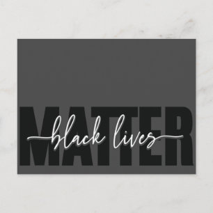 Black Loves Matter Typography Postcard