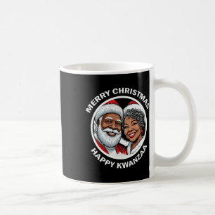 Black Loving Santa Claus And Mrs. Claus Christmas Coffee Mug