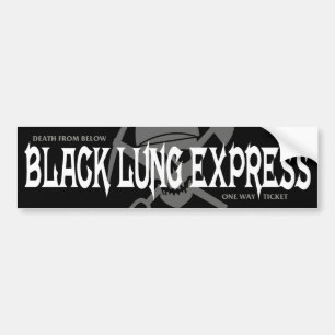 BLACK LUNG EXPRESS BUMPER STICKER
