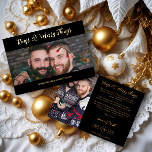 Black Luxurious Holiday Wedding 2 Photos Christmas